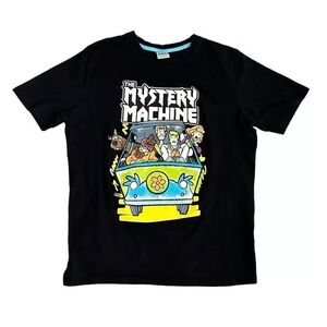 Scooby Doo The Mystery Machine Black‎ Graphic Shirt Size Large